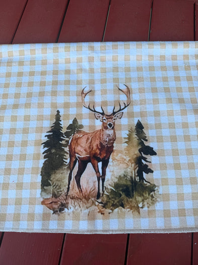 Gingham Forrest Buck Cup Towel
