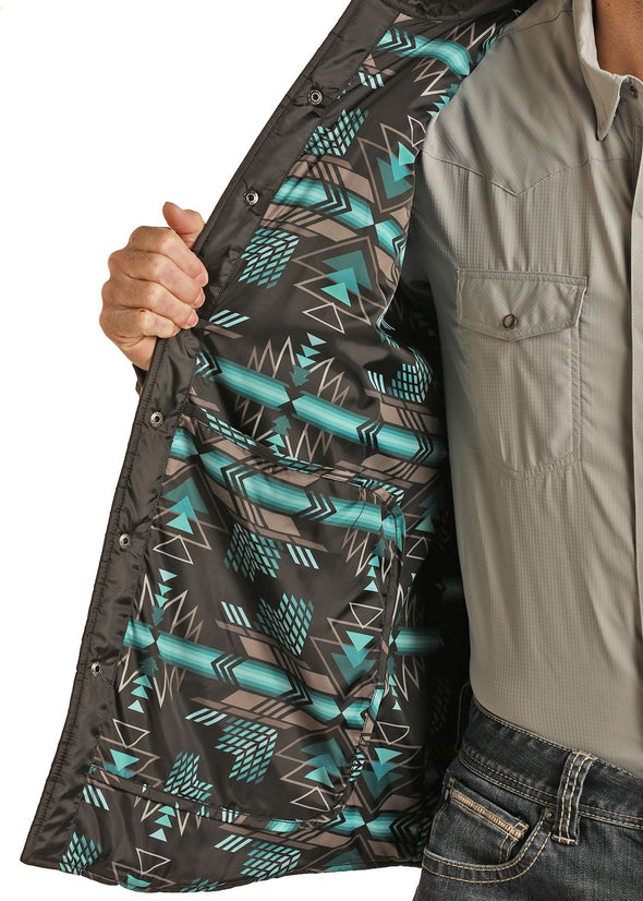 Rock N Roll Quilted Puff Vest