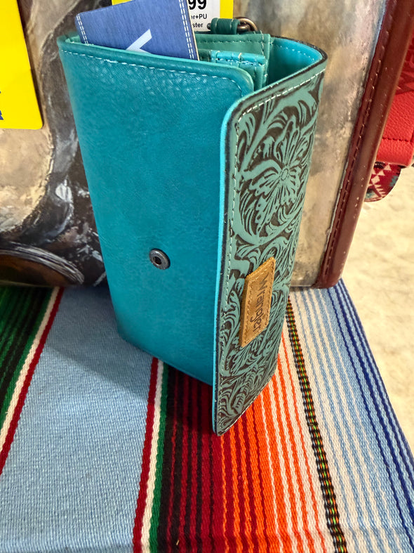 Wrangler Tri-Fold Leather Wallet