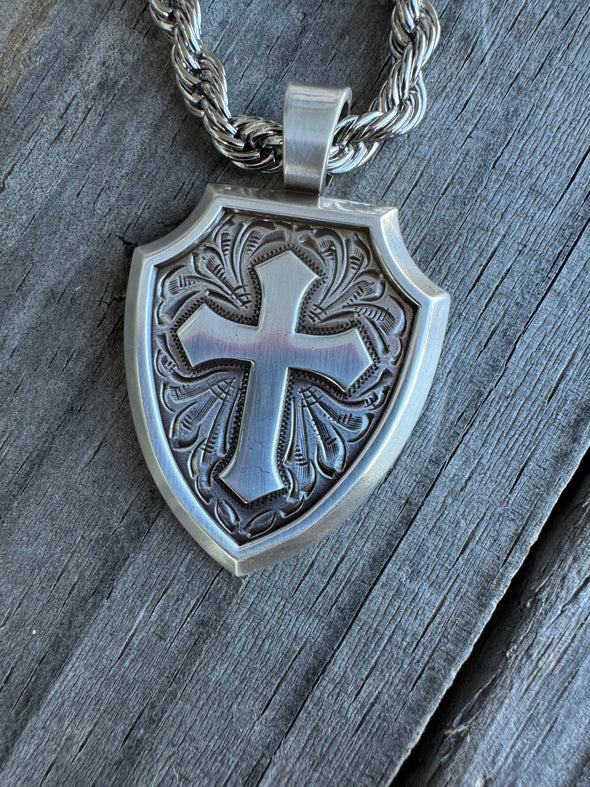 Cross Shield Necklace