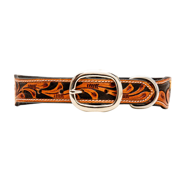 Myra Zoomper Hand Tooled Dog Collar