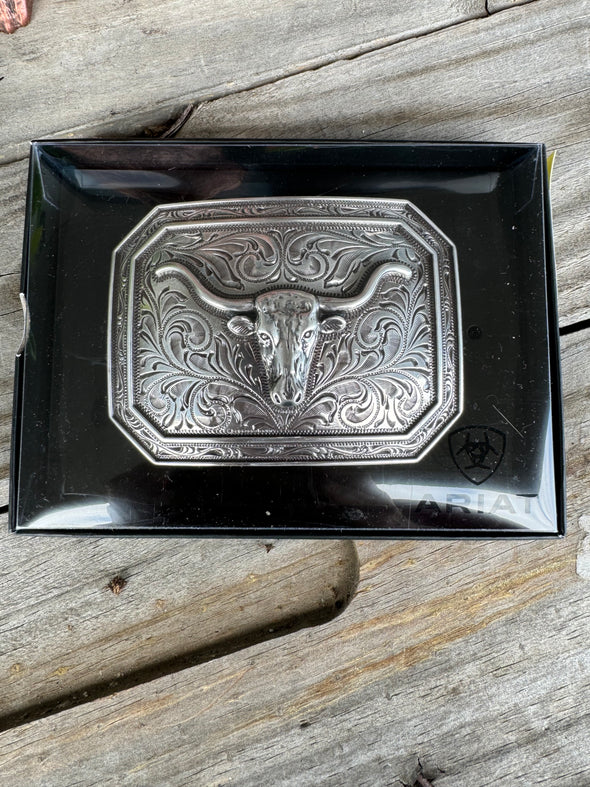 Ariat square Longhorn Buckle