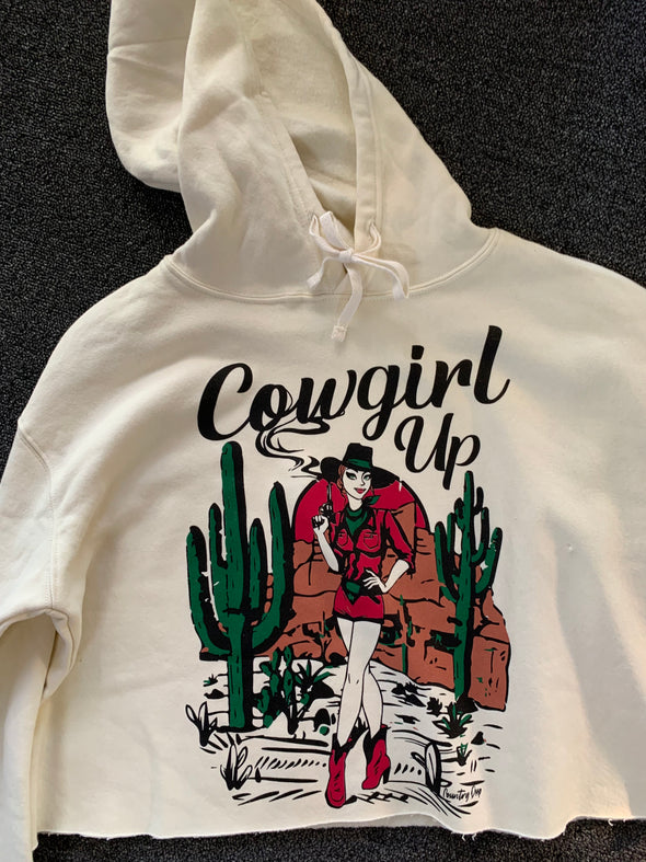 Cowgirl Up Cropped Hoodie