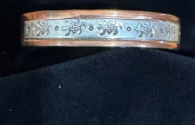 Charlene/ Rocky Little Copper and Sterling Cuff