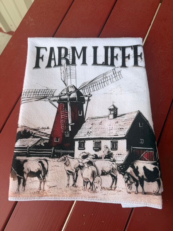 Farm Life Cup Towel