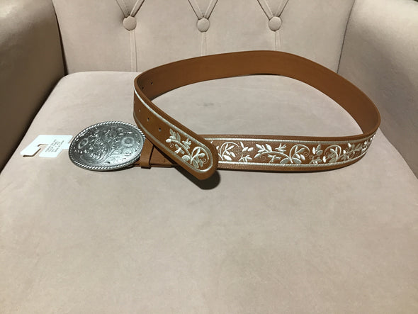 Women’s Floral Stitched Belt