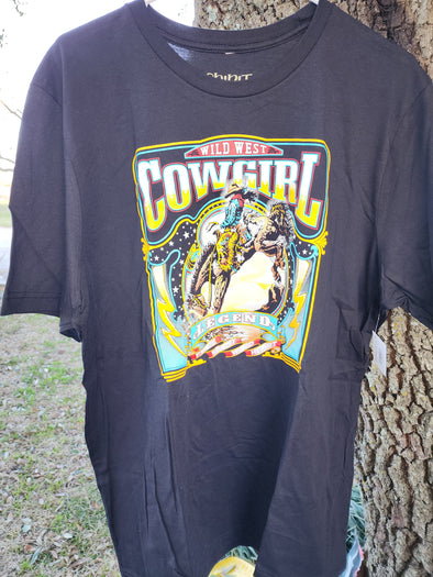"Wild West Bronc" spirit t-shirt for women