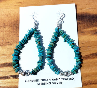 Natural turquoise Loops