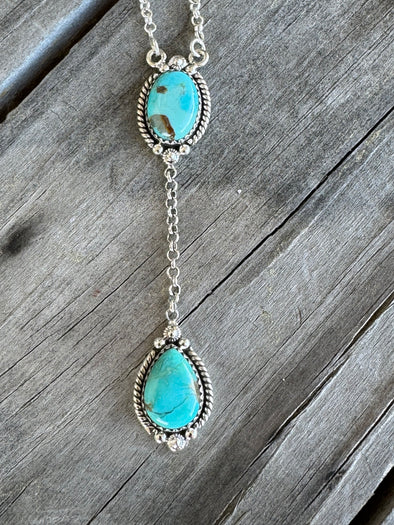 Native Turquoise One Drop Turquoise Necklace