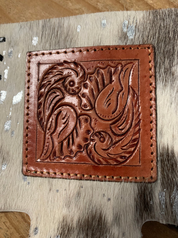 Standard Tooled Cowhide Koozie