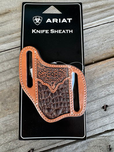 Ariat Tooled  Knife Sheath