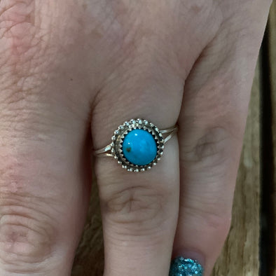 Kelly, Round Turquoise Ring
