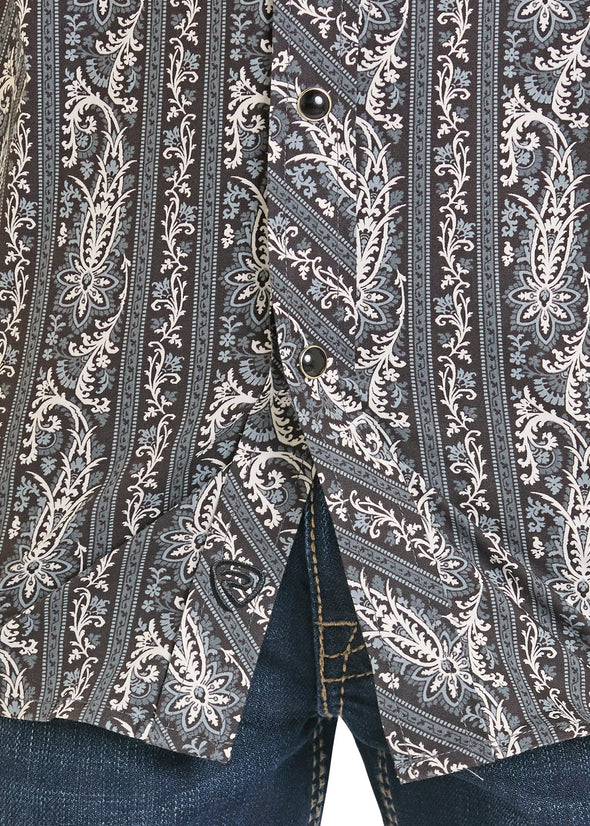 Boys Rock N Roll LS Pearl Snap