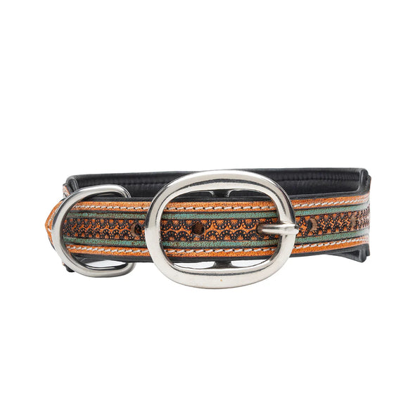Myra Trusted Amigo Hand Tooled Dog Collar