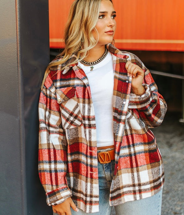 Red Plaid Shacket