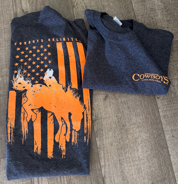 American Bronc on Charcoal Grey