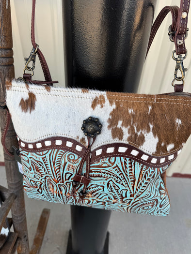 Myra Printed Tooled Crossbody