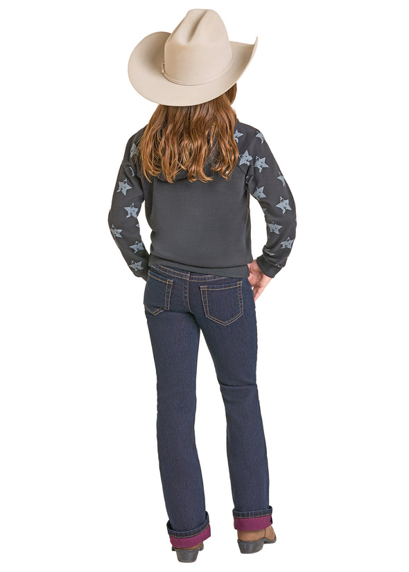 Rock & Roll Denim Girls Pink Inside Bootcut Jeans