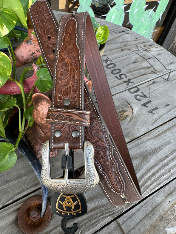 Ariat Beaded and Tooled Western Belt