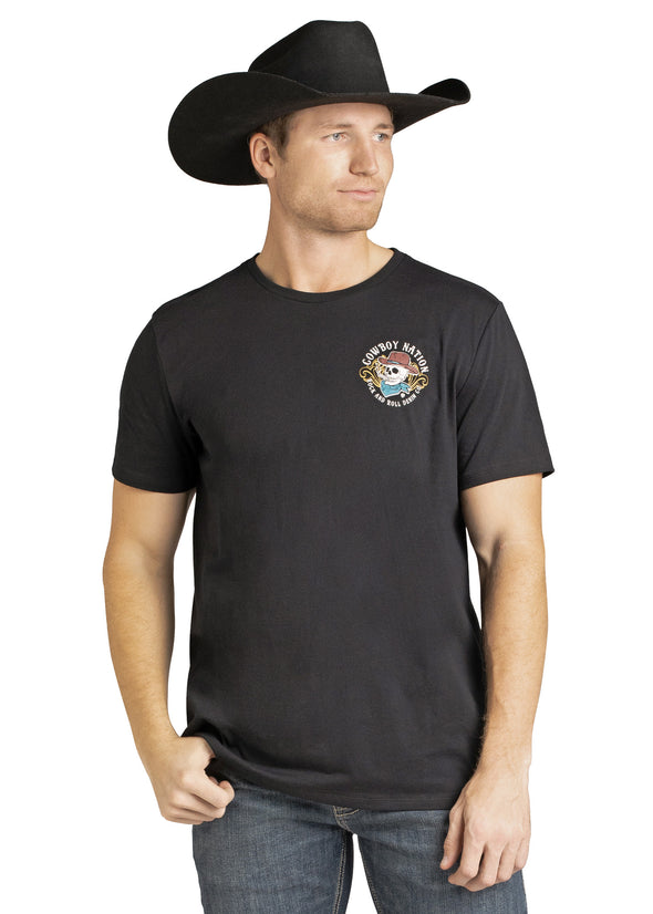 Rock N Roll Men's Graphic Tee Cowboy Nation