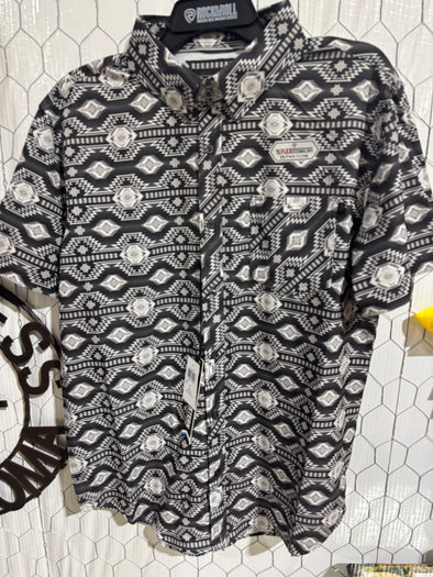 Rock n Roll Vented Aztec SS shirt