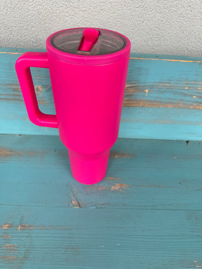 Pink Screw Lid Cup