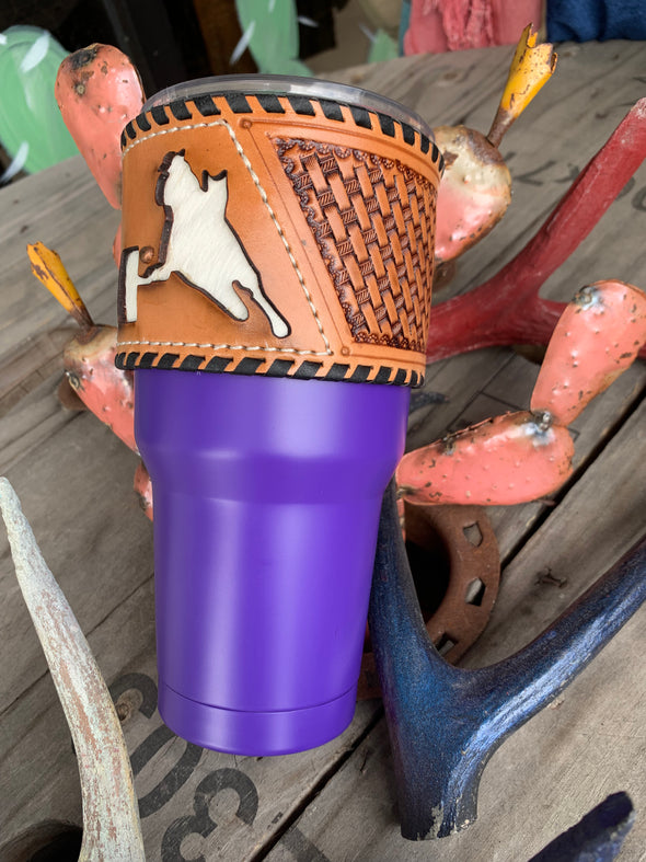 Leather Wrapped Tumbler