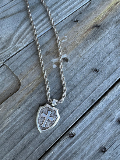 Cross Shield Necklace