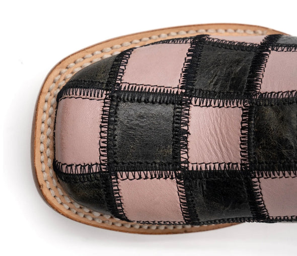 Ferrini Pink/Black Patchwork