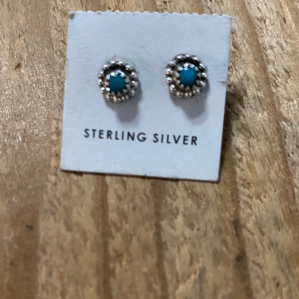 Tiny Turquoise Studs