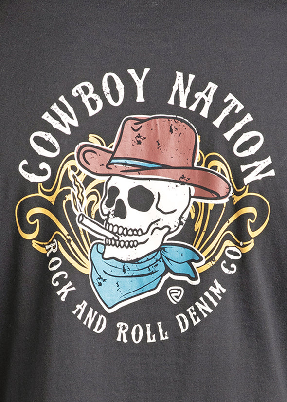 Rock N Roll Men's Graphic Tee Cowboy Nation