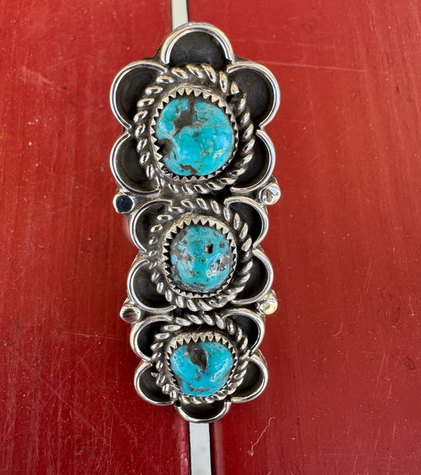 Christina Yazzie 3 Stone Kingman Ring