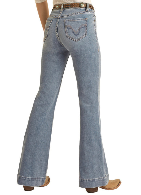Rock N Roll MID RISE RELAXED FIT TROUSER JEANS