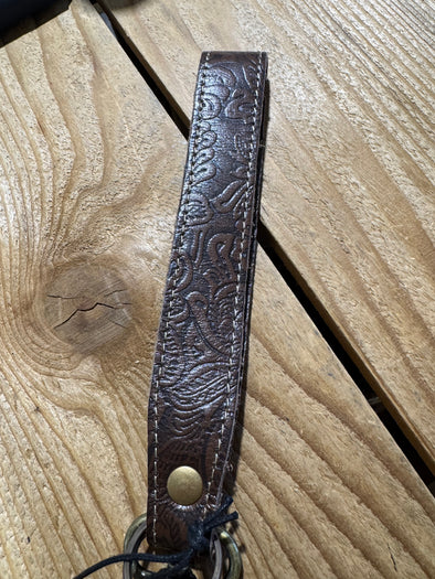 Myra Leather Wristlet Key Chain