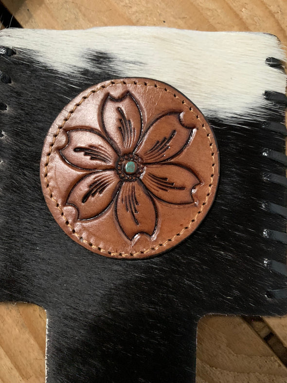 Standard Tooled Cowhide Koozie