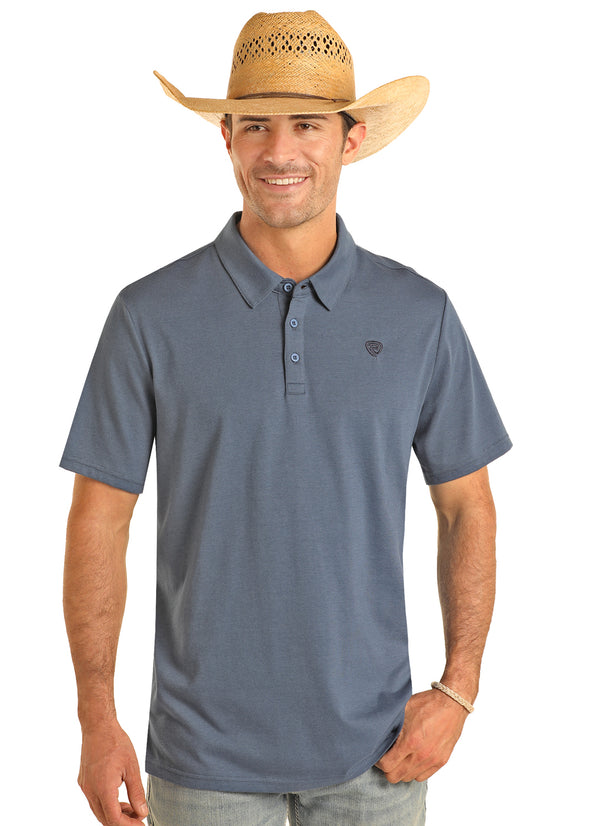 Rock N Roll Micro Blue Polo