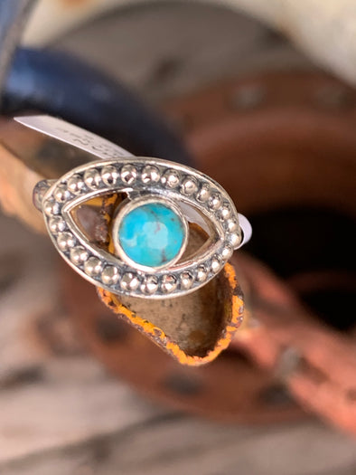 Tommie, Turquoise Ring Size 6