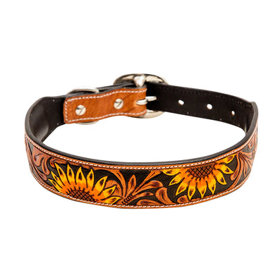 Myra Zoomper Hand Tooled Dog Collar