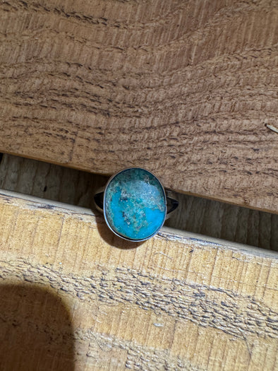 Scott Skeets Kingman Turquoise Ring Size 9