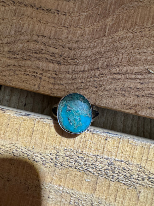 Scott Skeets Kingman Turquoise Ring Size 9