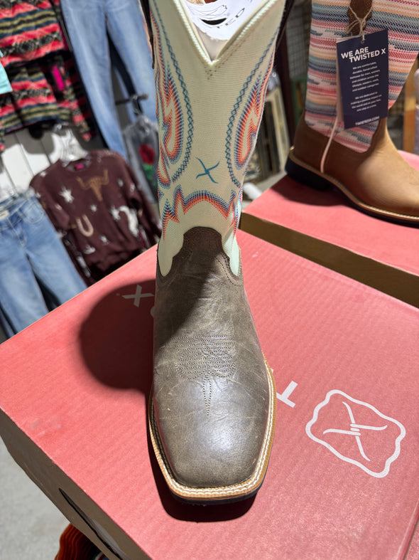 Twisted X Kid's  Desert Taupe and Cucumber