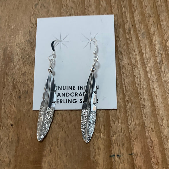 Feather Sterling Earring