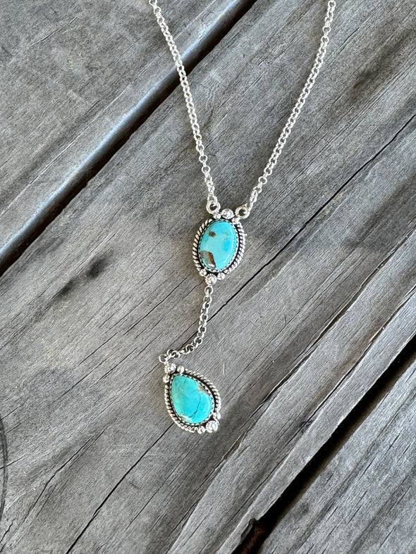 Native Turquoise One Drop Turquoise Necklace