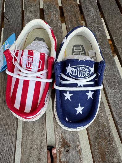 Hey Dude Toddler Patriotic American Flag