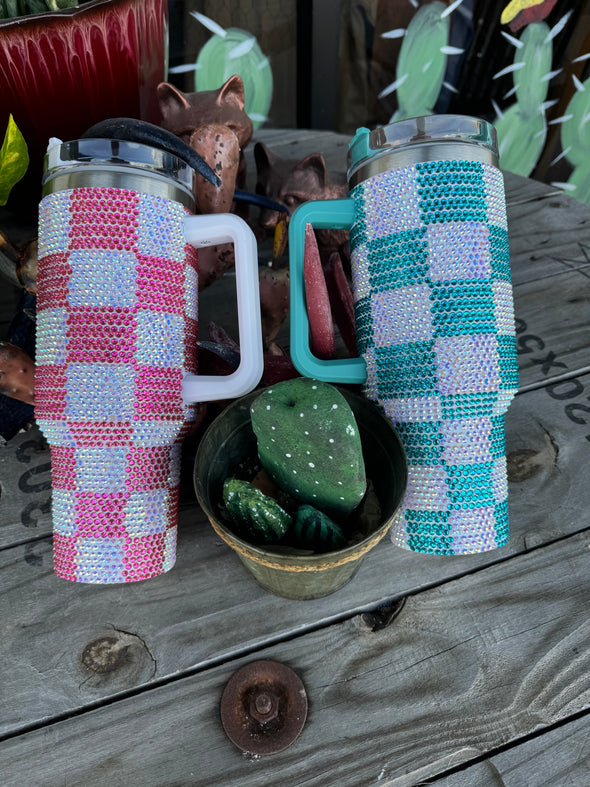 All Checkered Out Stainless Mug