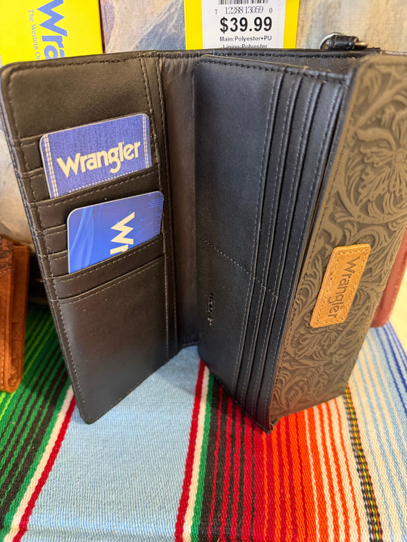 Wrangler Tri-Fold Leather Wallet