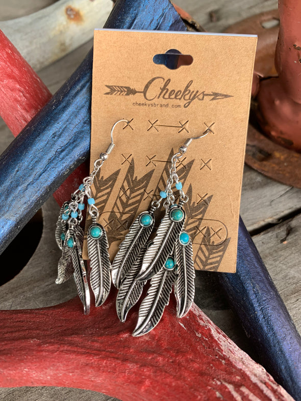Hanging by a Feather Earrings