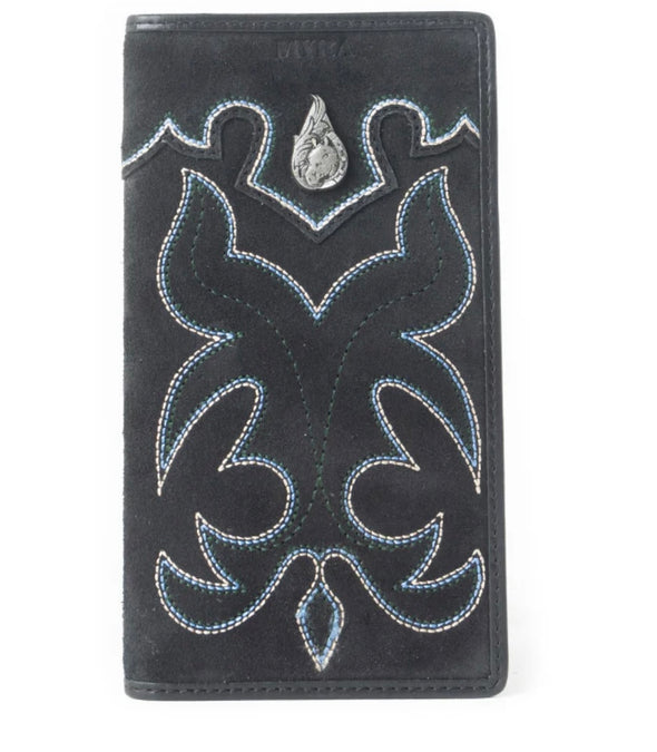 Myra Ravenhide Embroidered Leather Wallet