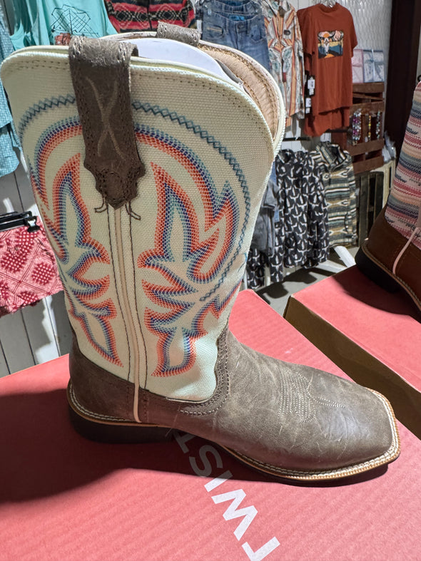 Twisted X Kid's  Desert Taupe and Cucumber