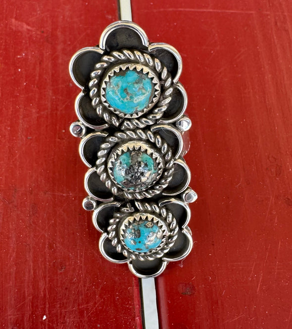 Christina Yazzie 3 Stone Kingman Ring